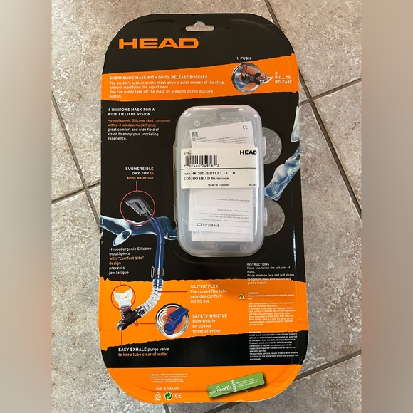 Combo head barracuda snorkelling mask - Picture 2 of 2